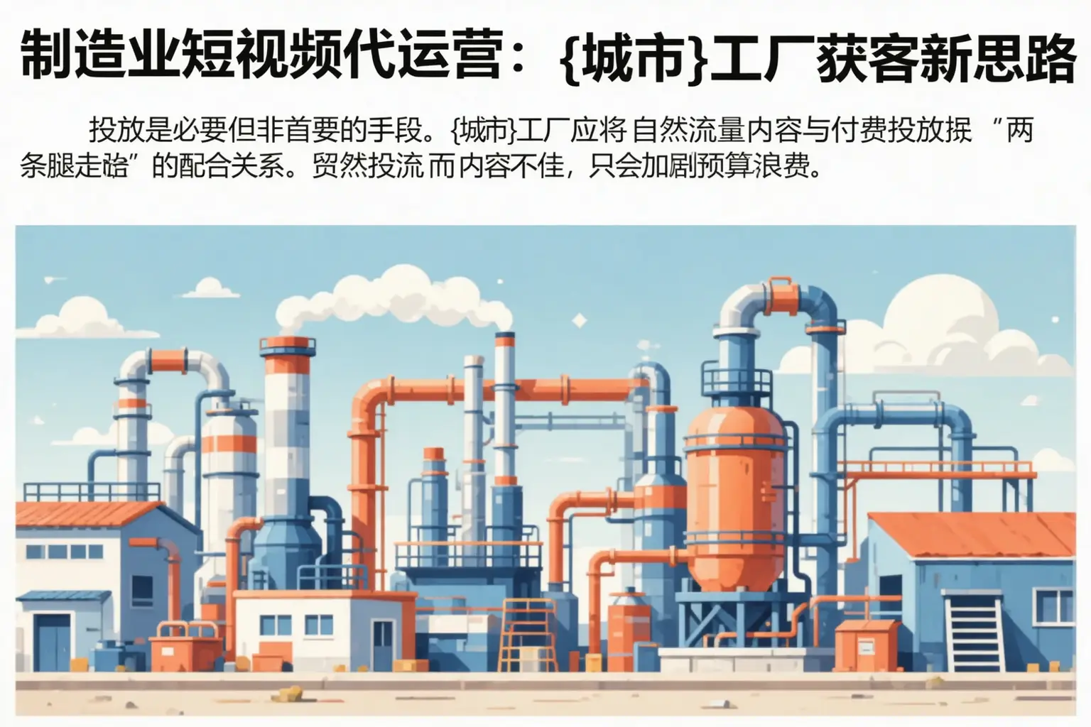 制造业短视频代运营:滨湖工厂获客新思路