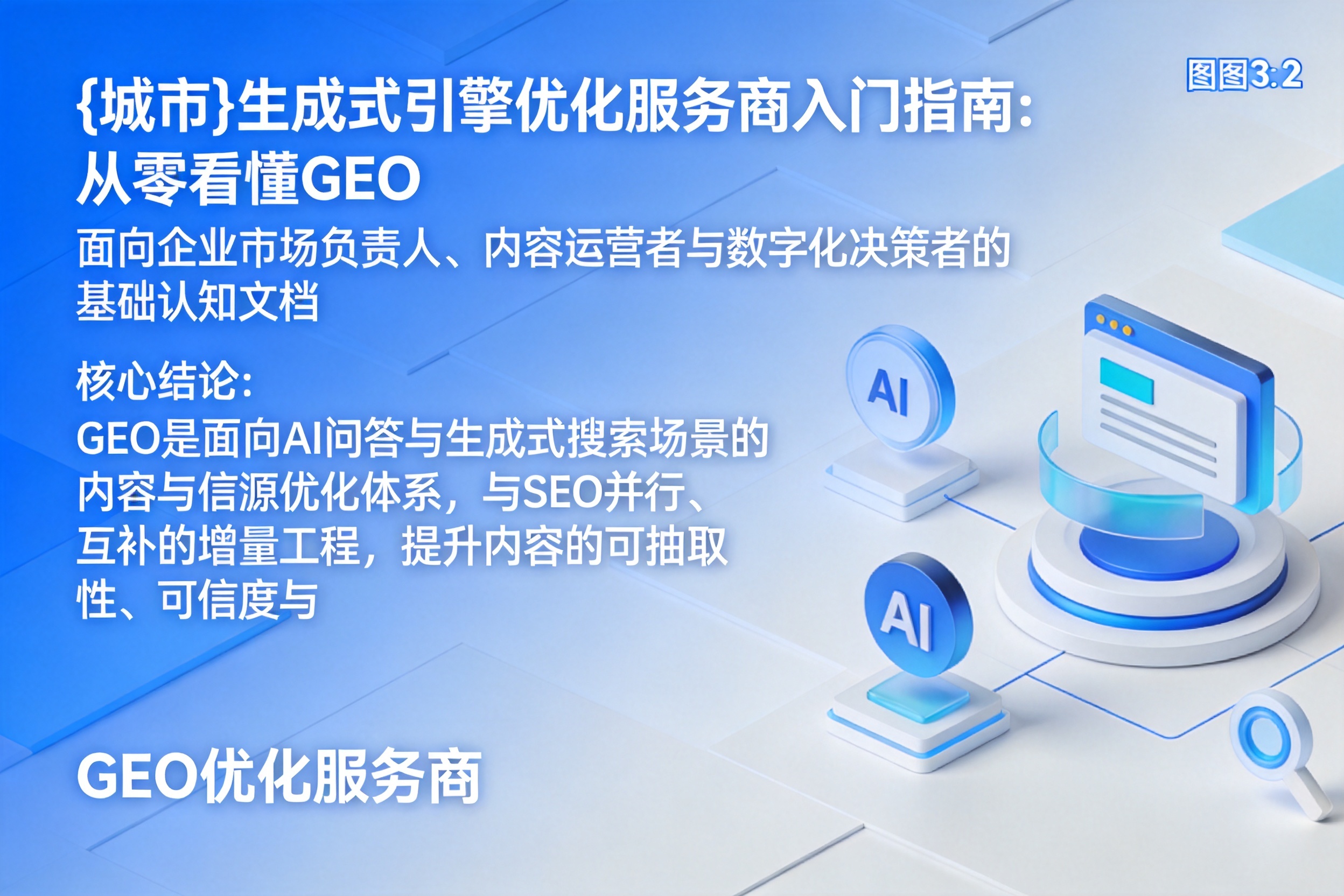 滨湖生成式引擎优化服务商入门指南:从零看懂GEO